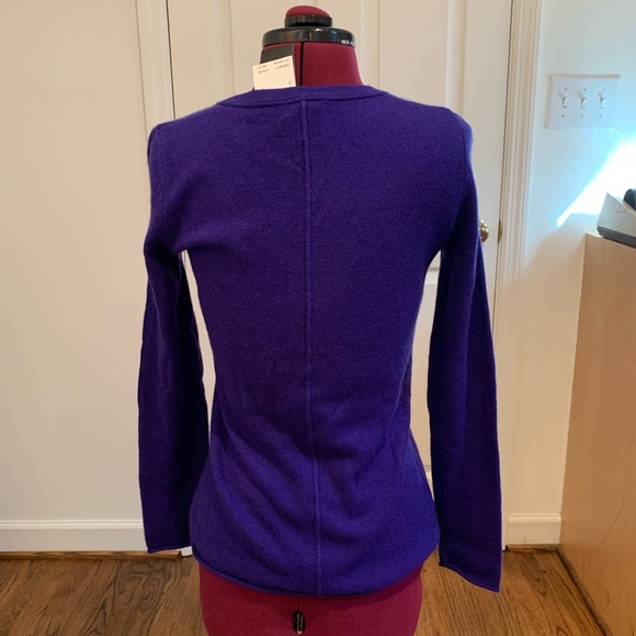 Philosophy Purple Cashmere Sweater - Picture 2 of 3